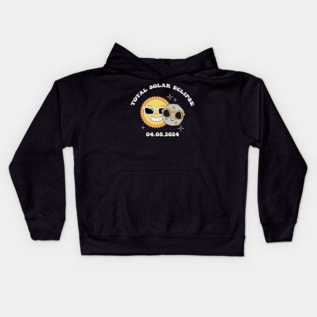 Total Solar Eclipse Kids Hoodie by syahrilution